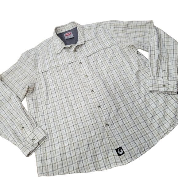 Wrangler Outdoor Series Plaid Button Front Shirt Regular Fit  Size XL - Picture 1 of 8